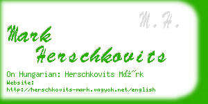mark herschkovits business card